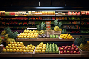 超市货架购物场景百货摄影图