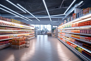超市货架生活购物购物场景摄影图