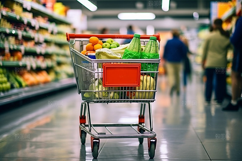 超市货架商品商超摄影图
