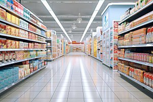 超市货架百货高清摄影图