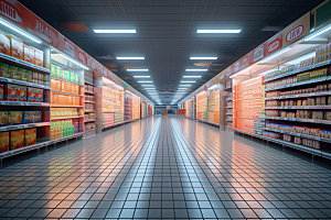 超市货架高清商品摄影图