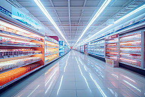 超市货架生活场景购物摄影图