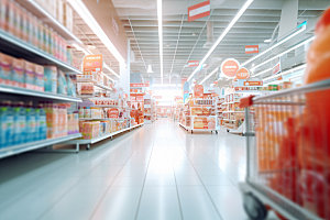 超市货架百货商超摄影图