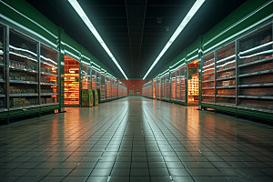 超市货架购物商超摄影图