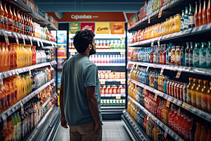 超市货架购物商超摄影图