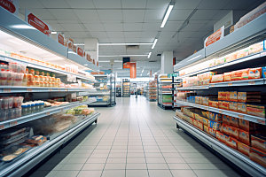 超市货架高清购物摄影图