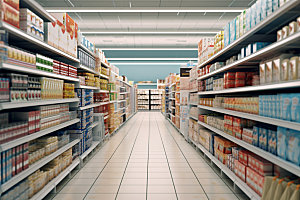 超市货架生活场景商超摄影图