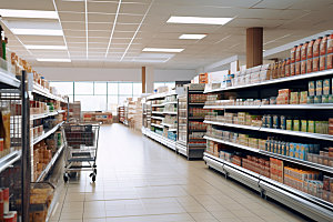 超市货架高清商超摄影图