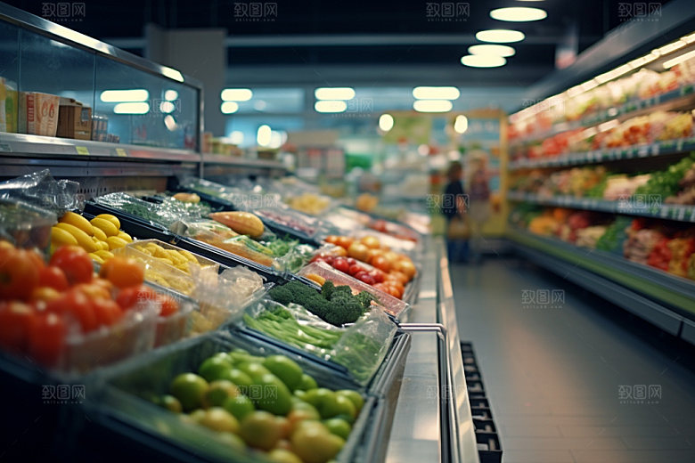 超市货架高清商品摄影图