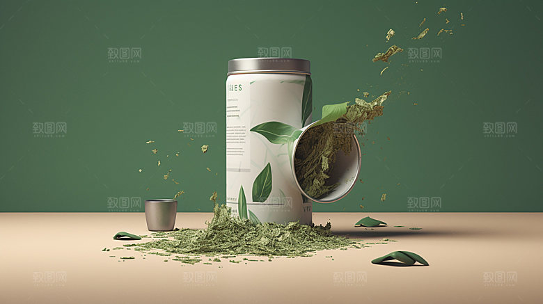 茶叶盒商品包装茶叶罐样机