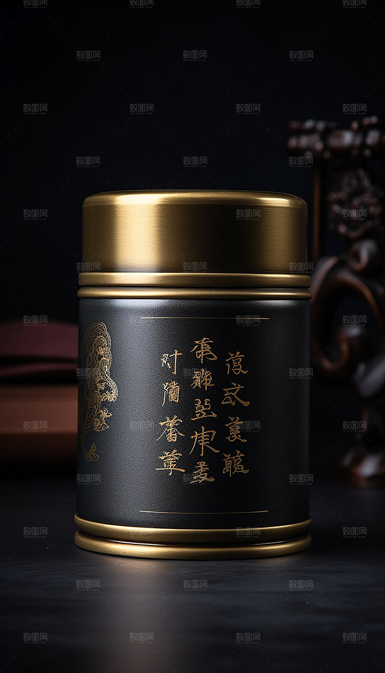 茶叶盒茶叶罐外观设计样机