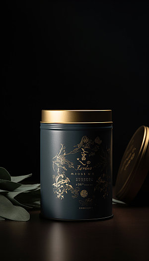 茶叶盒外观设计商品包装样机