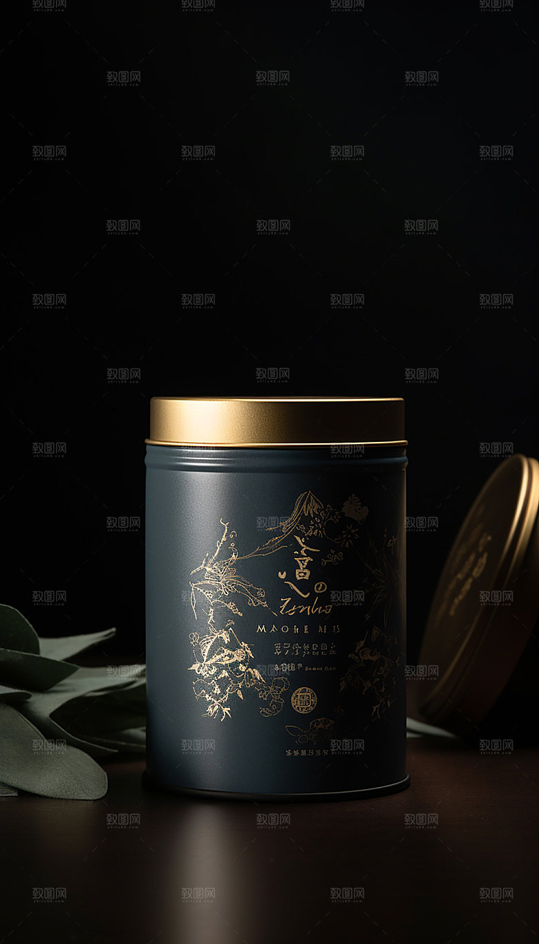 茶叶盒外观设计商品包装样机