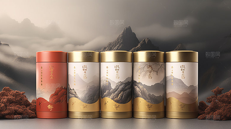 茶叶盒茶叶罐茶叶包装样机