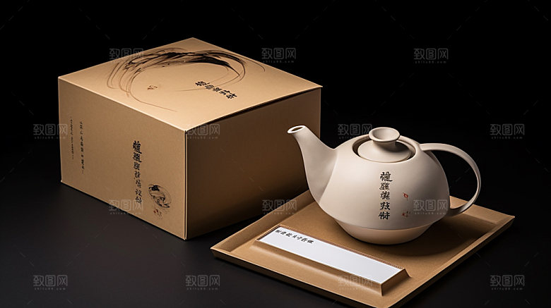 茶叶盒商品包装模型样机