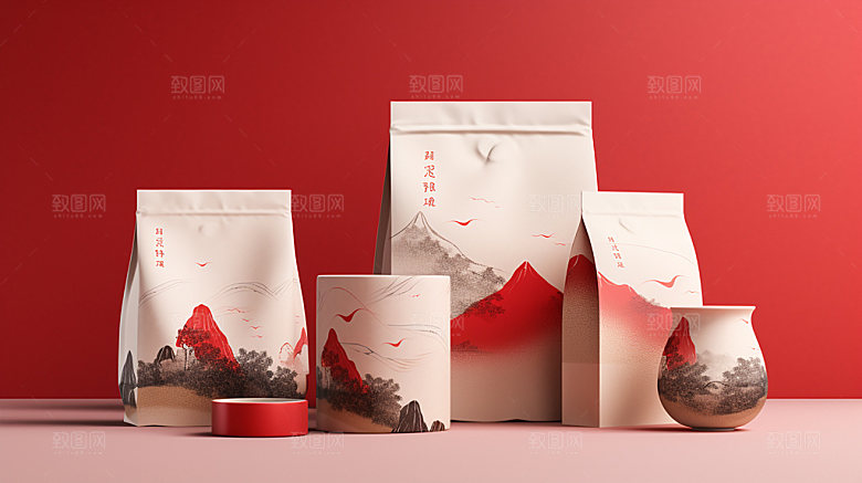 茶叶盒茶叶包装商品包装样机