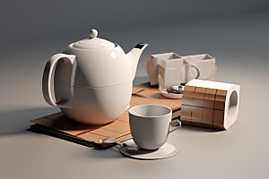 茶叶报装茶具品茶样机