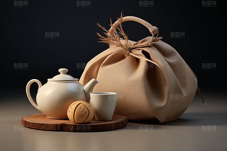 茶叶报装绿茶模型样机