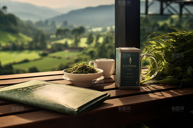 茶叶报装绿茶高清样机
