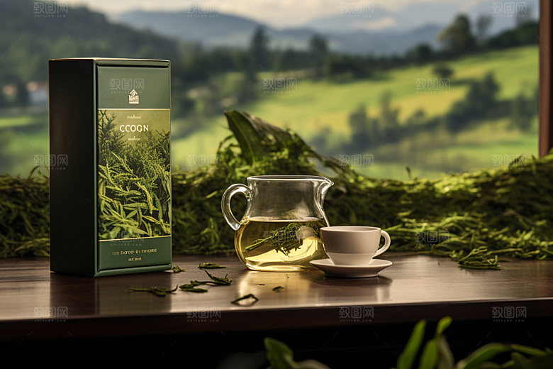 茶叶报装品茶茶道样机