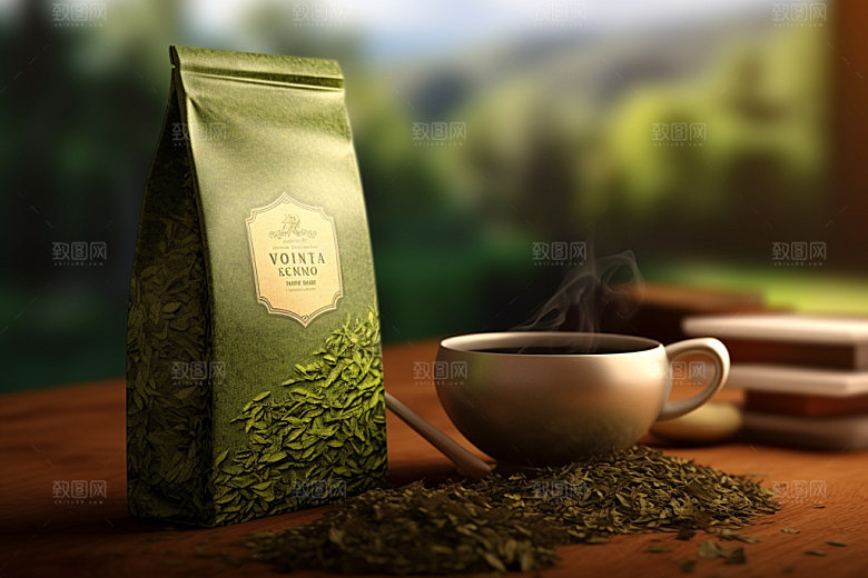 茶叶报装立体茶艺样机