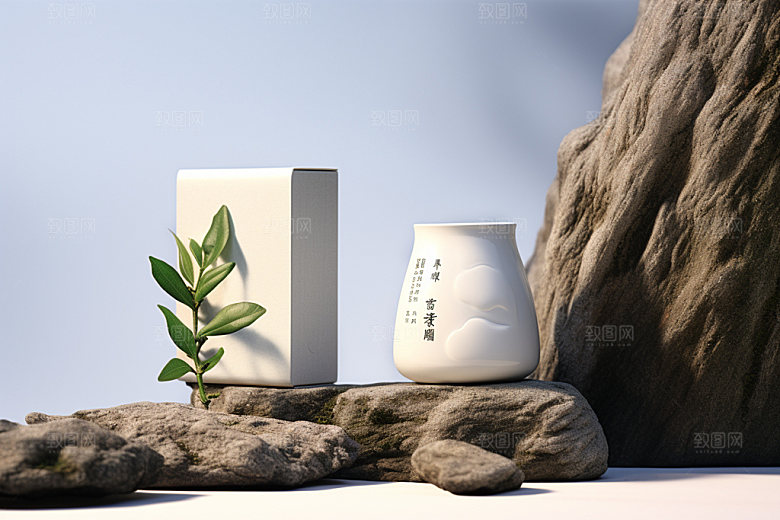 茶叶报装绿茶设计样机