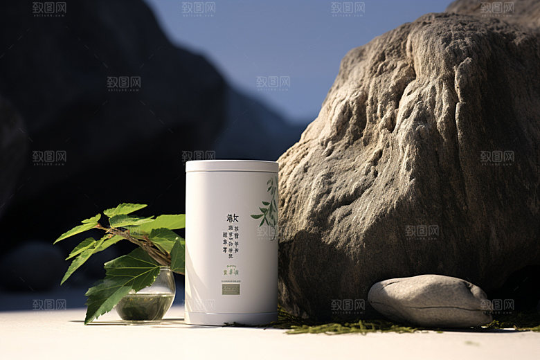 茶叶报装茶道3D样机