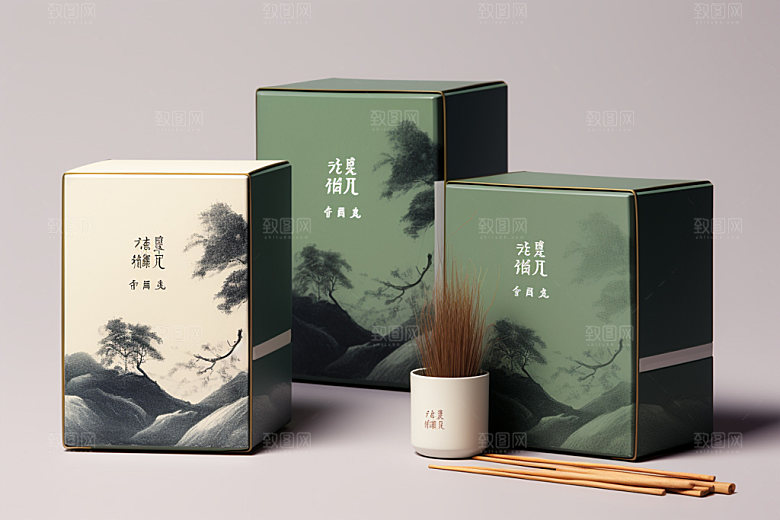 茶叶报装高清绿茶样机