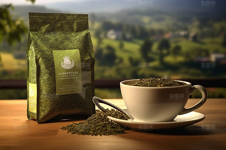 茶叶报装立体茶道样机