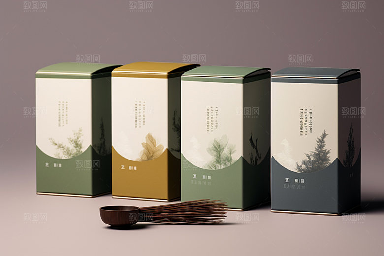 茶叶报装模型茶道样机