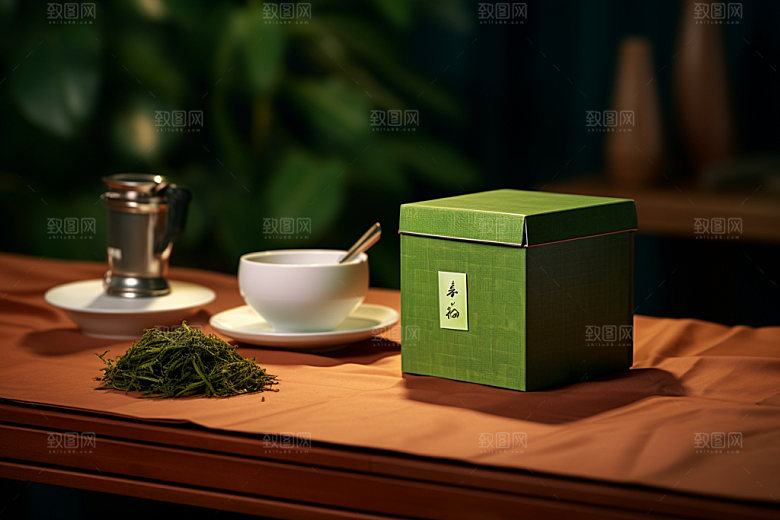 茶叶报装龙井茶道样机