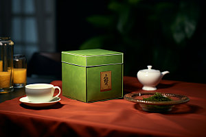茶叶报装设计3D样机