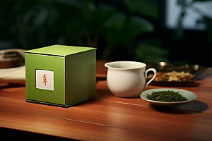 茶叶报装模型品茶样机