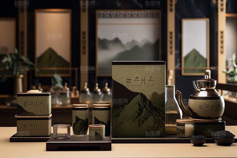 茶叶报装绿茶龙井样机