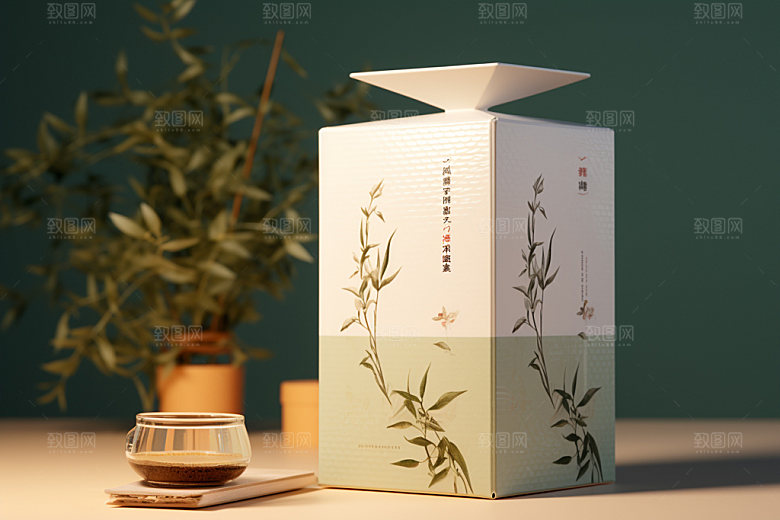 茶叶报装模型3D样机