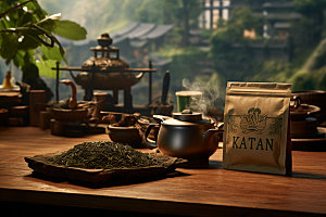 茶叶报装茶艺绿茶样机