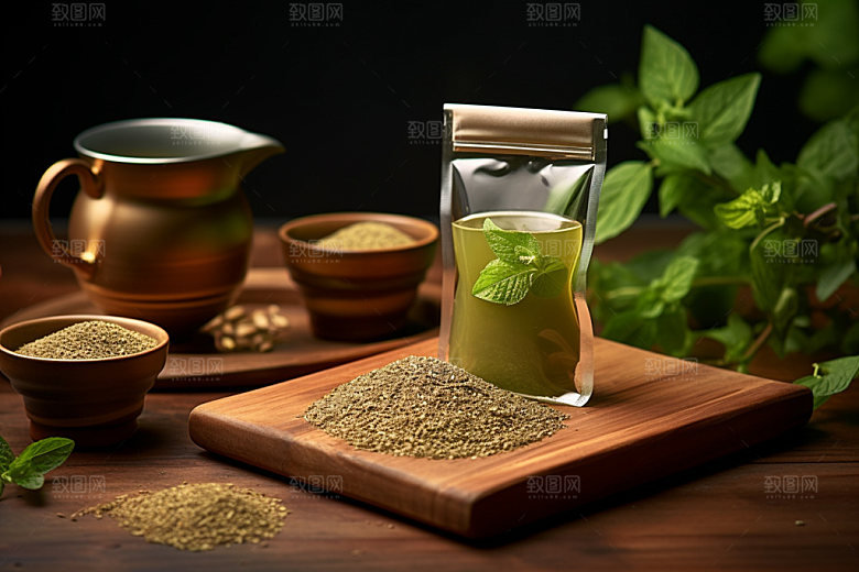 茶叶报装品茶绿茶样机