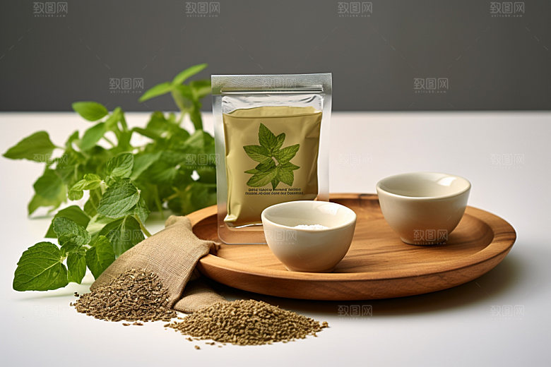 茶叶报装茶道模型样机