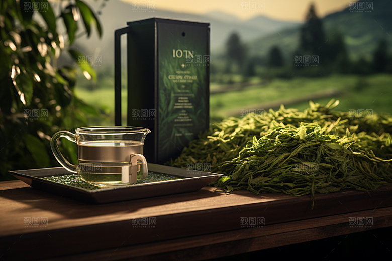 茶叶报装茶具红茶样机