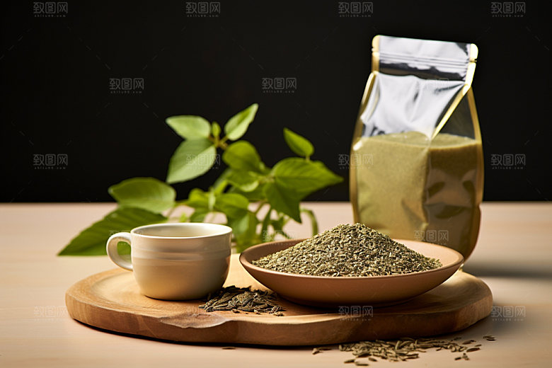 茶叶报装绿茶立体样机
