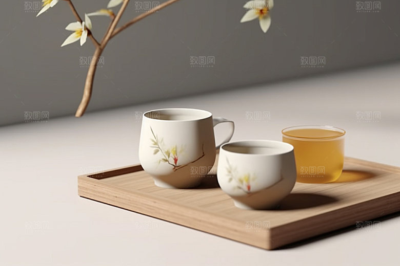 茶叶包装3D中国风模型