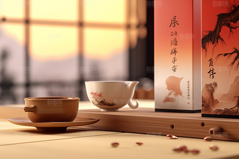 茶叶包装中式包装设计模型