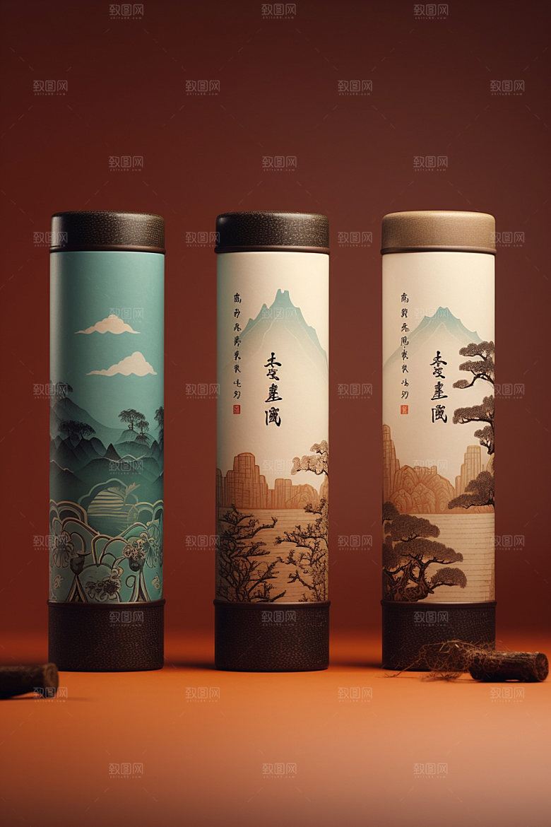茶叶包装包装设计立体模型