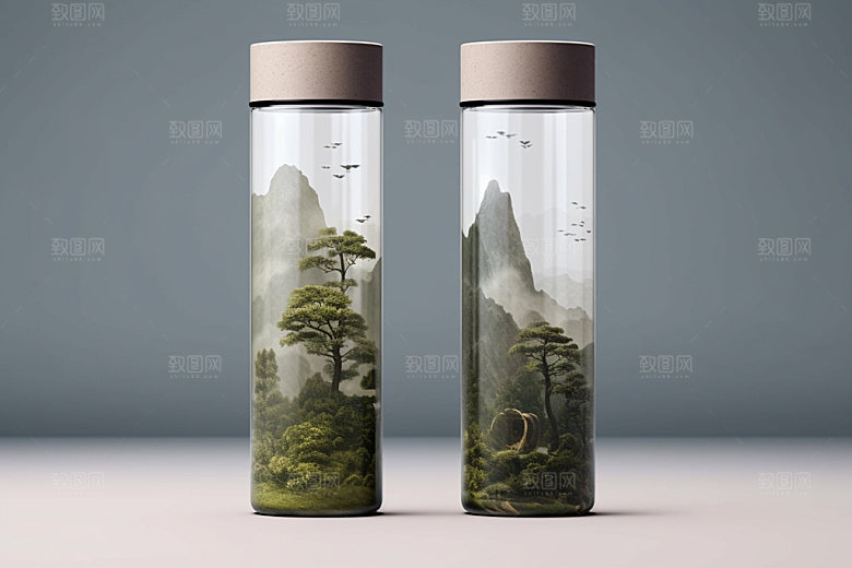 茶叶包装包装设计中国风模型