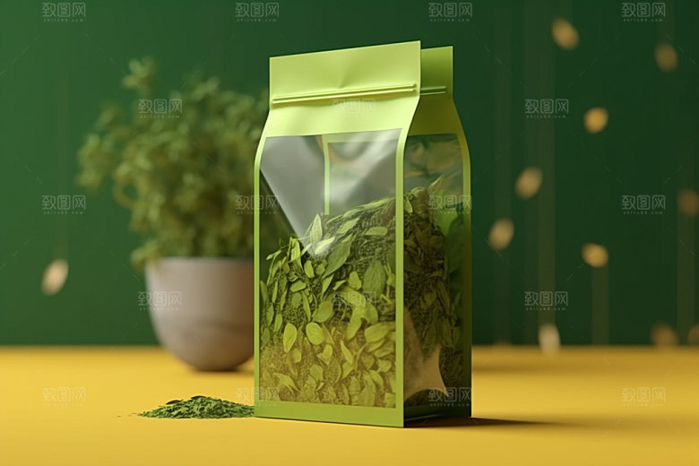 茶叶包装传统中国风模型