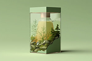 茶叶包装中式茶叶罐模型