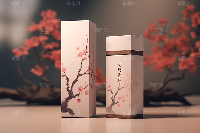 茶叶包装3D中式模型