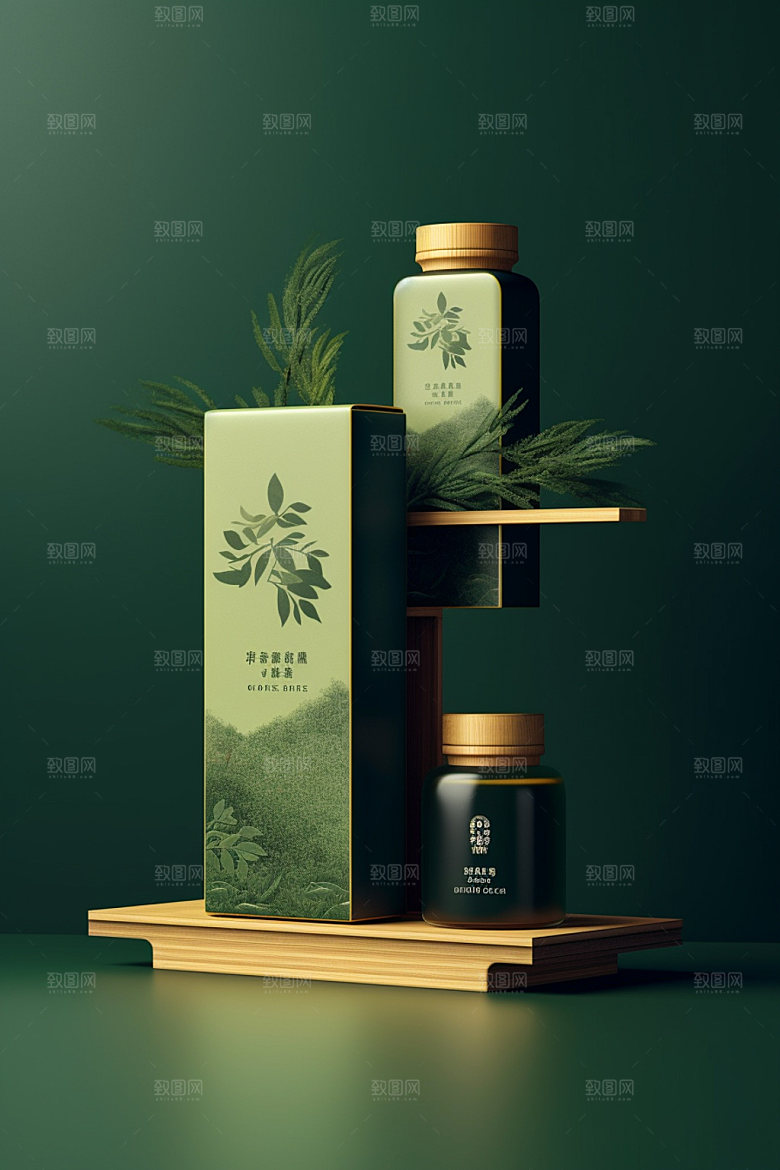 茶叶包装立体包装设计模型