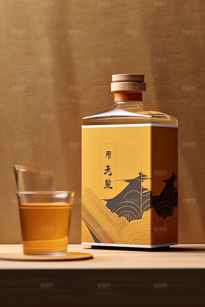 茶叶包装立体茶叶罐模型
