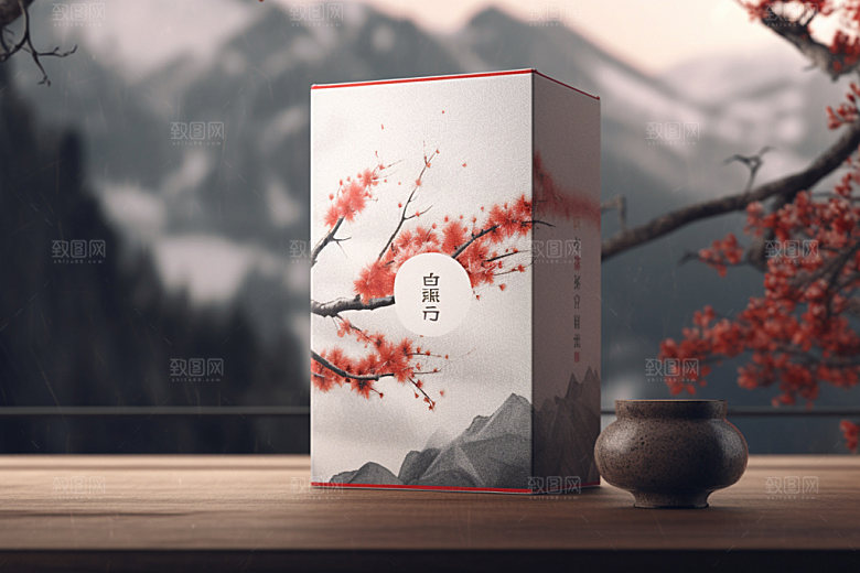 茶叶包装传统立体模型